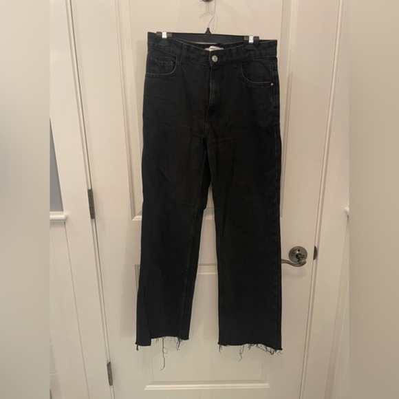 Mango High Rise Straight Leg Jeans - Picture 2 of 9